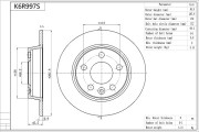 K6R997S Brzdový kotouč Premium Advics AISIN