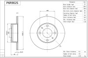 P6R902S Brzdový kotouč Premium Advics AISIN