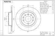 P6R979S AISIN brzdový kotúč P6R979S AISIN