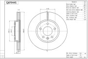 Q6F944S Brzdový kotouč Premium Advics AISIN