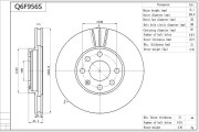 Q6F956S Brzdový kotouč Premium Advics AISIN