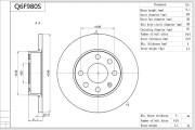 Q6F980S AISIN brzdový kotúč Q6F980S AISIN