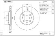 Q6F990S Brzdový kotouč Premium Advics AISIN