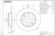 Q6R907S Brzdový kotouč Premium Advics AISIN