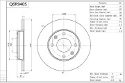 Q6R940S Brzdový kotouč Premium Advics AISIN