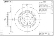 Q6R943S Brzdový kotouč Premium Advics AISIN