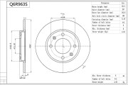 Q6R963S Brzdový kotouč Premium Advics AISIN