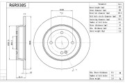 R6R938S Brzdový kotouč Premium Advics AISIN