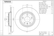 T6R650S Brzdový kotouč Premium Advics AISIN