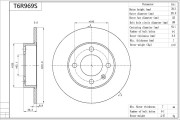 T6R969S Brzdový kotouč Premium Advics AISIN