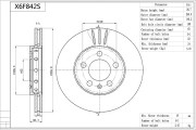 X6F842S AISIN brzdový kotúč X6F842S AISIN