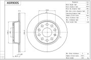 X6R900S Brzdový kotouč Premium Advics AISIN
