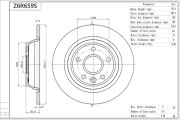 Z6R659S Brzdový kotouč Premium Advics AISIN