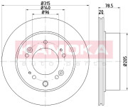 103217 Brzdový kotouč KAMOKA