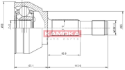 6152 Sada kloubů, hnací hřídel KAMOKA