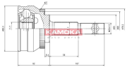 6538 Sada kloubů, hnací hřídel KAMOKA