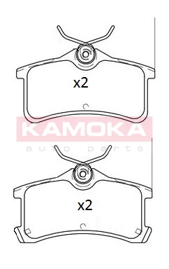 JQ101167 Sada brzdových destiček, kotoučová brzda KAMOKA