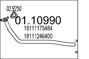 01.10990 Výfuková trubka MTS