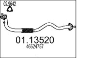 01.13520 Výfuková trubka MTS
