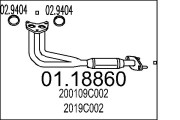 01.18860 Výfuková trubka MTS