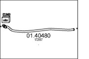01.40480 Výfuková trubka MTS