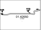 01.42650 Výfuková trubka MTS