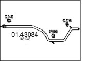 01.43084 Výfuková trubka MTS