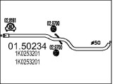 01.50234 Střední tlumič výfuku MTS
