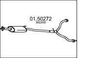 01.50272 Střední tlumič výfuku MTS