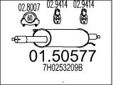 01.50577 Střední tlumič výfuku MTS
