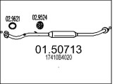 01.50713 Střední tlumič výfuku MTS