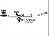 01.50854 Střední tlumič výfuku MTS