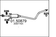 01.50879 Střední tlumič výfuku MTS