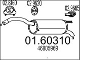 01.60310 Zadní tlumič výfuku MTS