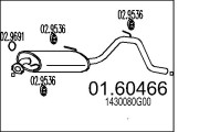 01.60466 Zadní tlumič výfuku MTS