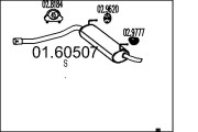 01.60507 Zadní tlumič výfuku MTS