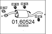 01.60524 Zadní tlumič výfuku MTS