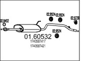01.60532 Zadní tlumič výfuku MTS