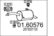 01.60576 Zadní tlumič výfuku MTS
