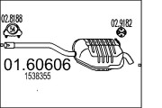 01.60606 Zadní tlumič výfuku MTS