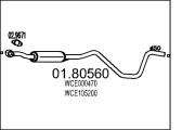 01.80560 Střední tlumič výfuku MTS