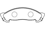 BP-3508 Sada brzdových destiček, kotoučová brzda KAVO PARTS