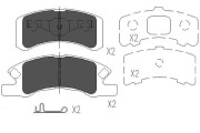 KBP-1511 Sada brzdových destiček, kotoučová brzda KAVO PARTS