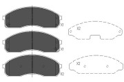 KBP-4012 Sada brzdových destiček, kotoučová brzda KAVO PARTS