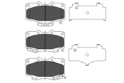 KBP-9054 Sada brzdových destiček, kotoučová brzda KAVO PARTS