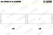 01-3961/4 0.25MM Ojniční ložisko GLYCO