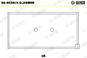 01-4139/4 0.25mm GLYCO ojničné lożisko 01-4139/4 0.25mm GLYCO