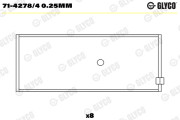 71-4278/4 0.25mm Ojniční ložisko GLYCO