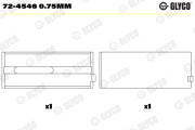 72-4546 0.75mm Hlavní ložiska klikového hřídele GLYCO