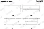 H1049/5 STD Hlavní ložiska klikového hřídele GLYCO